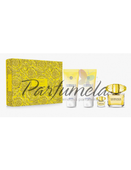 Versace Yellow Diamond SET: Toaletní voda 90ml + Toaletní voda 5ml + Tělové mléko 100ml + Sprchový gél 100ml