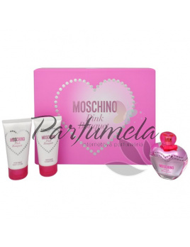 Moschino Pink Bouquet, Toaletní voda 50ml + 50ml Tělové mléko + 50ml Sprchový gél