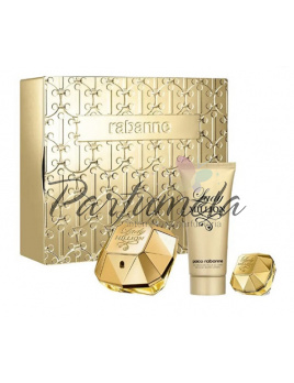 Paco Rabanne Lady Million, Parfumovaná voda 80ml + Parfumovaná voda 5ml + Tělové mléko 100ml