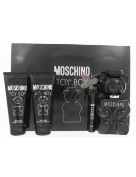 Moschino Toy Boy SET: Parfémovaná voda 100ml + Parfémovaná voda 10ml + Sprchovací gél 100ml + Balzám po holení 100ml